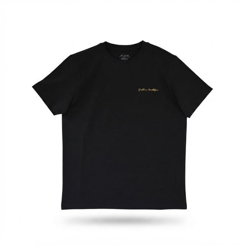 Black T-Shirt with Mandala Print
