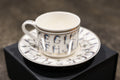 English Alphabet  — 24K Gold Porcelain Tea Cup & Saucer by KARCHIKYAN